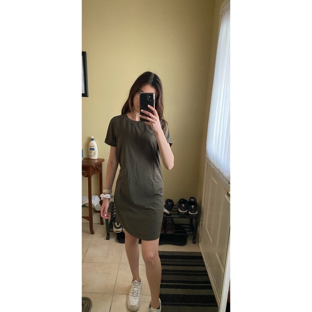2/$20 Army Green T-Shirt Dress